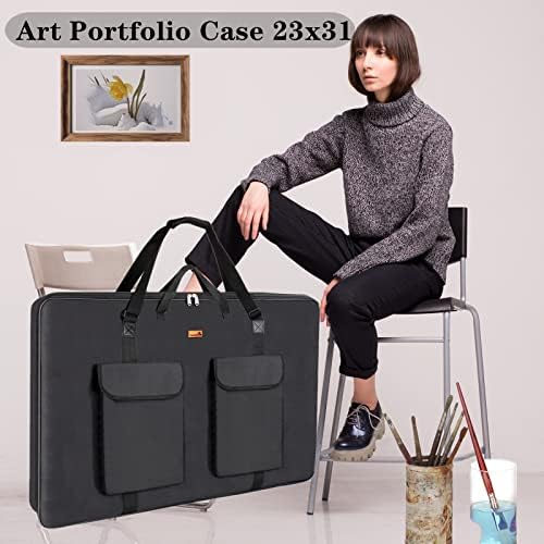 TreochtFUN Art Portfolio 23 X 31in - Portfolio Case A2 Heavy duty Soft Side