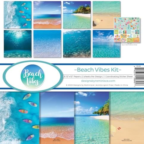 Reminisce Beach Vibes Scrapbook Collection Kit