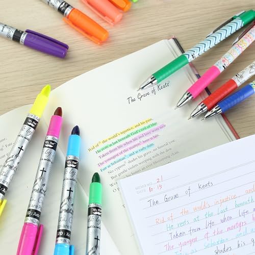 Mr. Pen- Bible Journaling Kit, 18 Pack - 10 Gel Highlighters