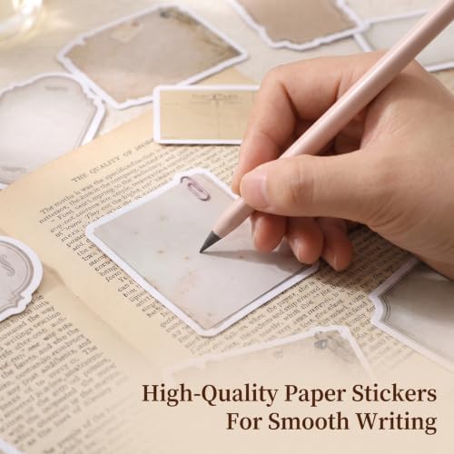 80pcs Vintage Scrapbook Stickers Scrapbook Paper Stickers Supplies