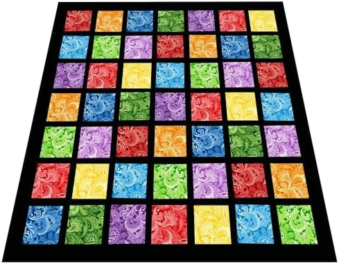 4"x4" 200pcs Cotton Fabric Squares for Sewing Quilting Supplies- Paisley