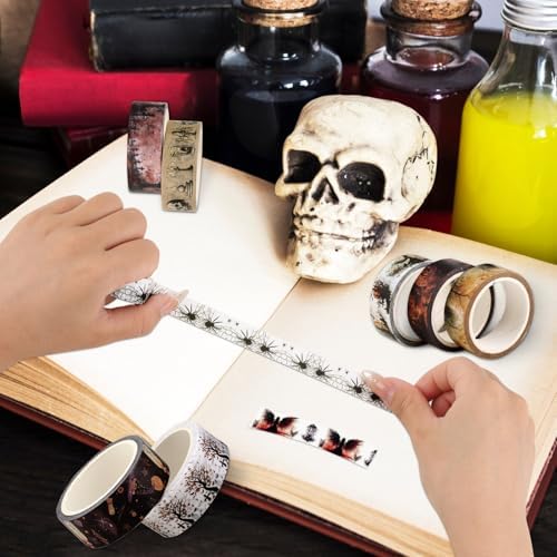Halloween Washi Tape Set 20 Rolls Witches Themed Decorative Tapes