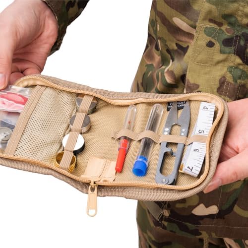 Military Sewing Kit, Army Survival Sewing Kit with Buttons for Men, Women