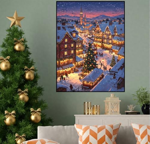 Christmas Diamond Art Kits for Adults, Diamond Art Painting Kits for Adults