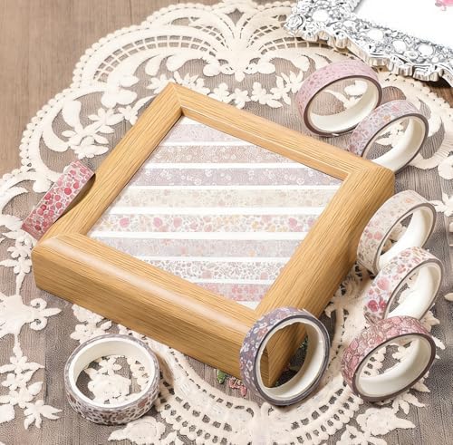 16 Rolls Vintage Washi Tape Set Thin Decorative Tapes Retro Decorative Antique Patterns Masking Tapes for Scrapbook, DIY Crafts, Bullet Journals, Gift Wrapping, Arts, Planners