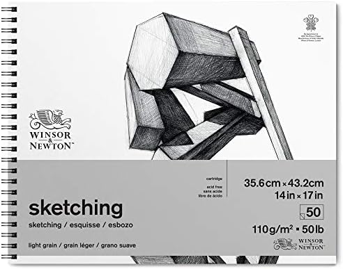 Winsor & Newton Classic Sketching Paper Pad, 14" x 17", 50 Sheets, 110gsm