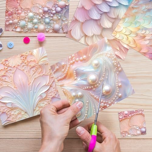 6x6" Scrapbooking Paper Pad Single Sided Decorative Colored Papers