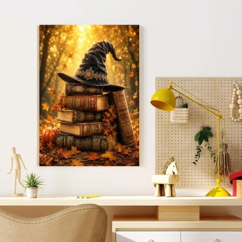 CRZMODE Halloween Paint by Numbers Kit for Adults, Book 16x20, inch