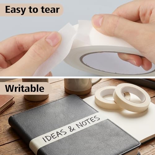 Artist Tape for Watercolor Paper, Acid Free, 3 Rolls, 0.98 in