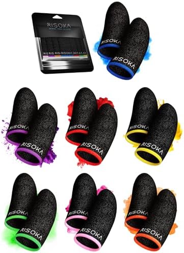 14 Pieces Gaming Finger Sleeves - Perfect Touchscreen Glide