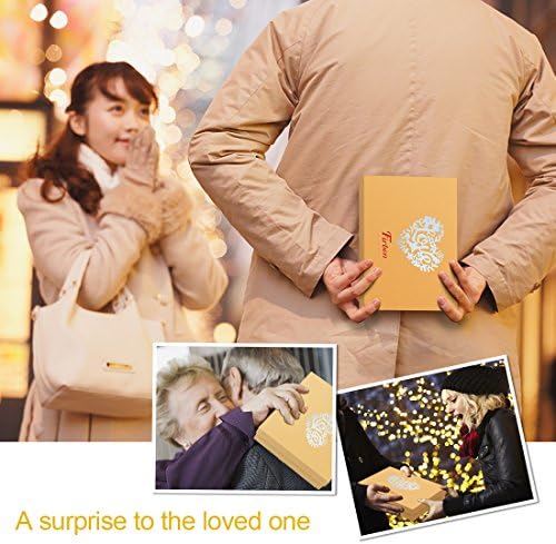 Firbon Scrapbook Album, DIY Photo Album with Black Pages Memory Book
