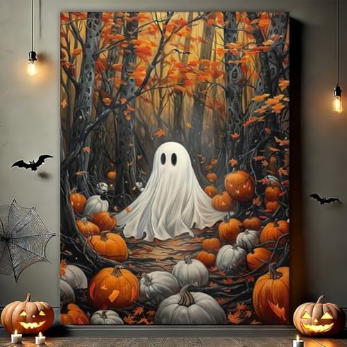 Arttoplus Halloween Paint by Numbers Kit for Adults Beginner 16x20in, Ghost
