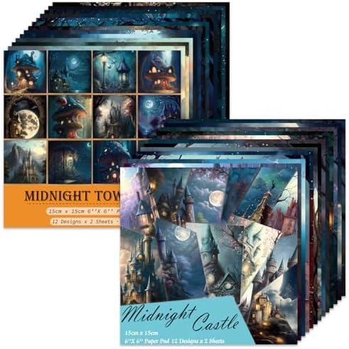 6x6" Scrapbooking Paper Pad Single Sided Decorative Colored Papers