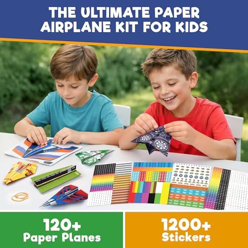 Doctor Jupiter Paper Airplane Book Kit for Kids Ages 4+, Craft Toy