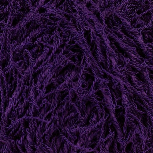 Makromecity Bubble Scrubby Yarn - 100% Premium Polyester Yarn for Crocheting and Knitting - 3.5 Oz (100g), 98 Yds (90m) - Ideal for Dishcloths, Crafting & Bath Washcloths (Purple, 1 Skein)