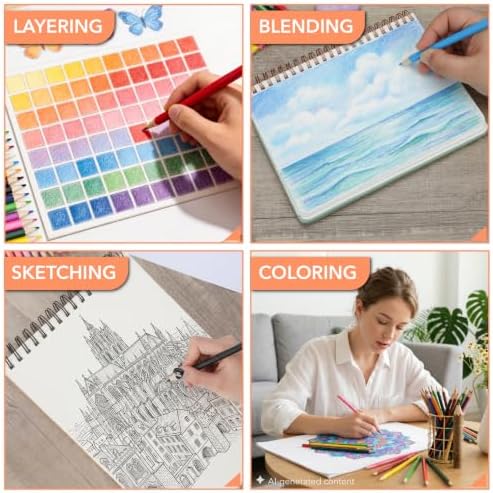 Mr. Pen- Colored Pencils, 144 Pack, Soft Core Professional Color Pencils | Vibrant Shades for Coloring Books, Artists, Kids, Adults & Beginners, Sketching, Shading, Blending & Drawing Supplies