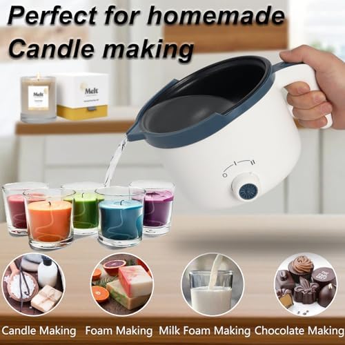 Podoy Wax Melting Pot for Candle Making, 1.8L Electric Candle Wax Melter