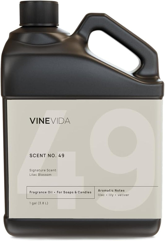VINEVIDA [128oz] Lilac Blossom Fragrance Oil for Candle Making - Made in USA Scents for Soap Making - Natural Candle Fragrance Oil
