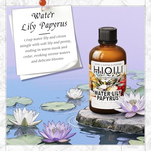 HIQILI Water Lily Papyrus Fragrance Oil for Soap, Candle & Perfume