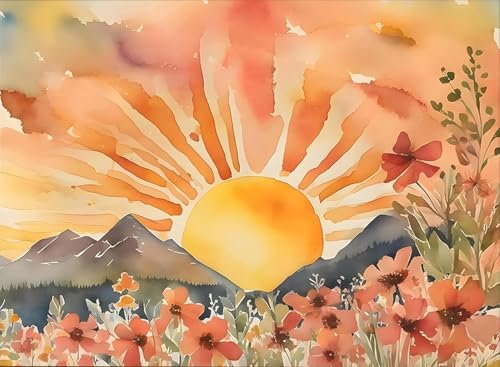Sunrise Diamond Art Kits for Adult Diamond Painting Kit for Beginner