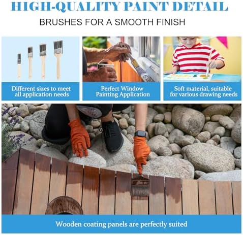 Paint Roller Kit with Extension Pole, 2-4FT Adjustable Pole, Professional 27-Piece Paint Kit, 4"9" Paint Rollers, Paint Brushes for Walls, Works with All Latex, Oil-Based Paints and Wood Finishes