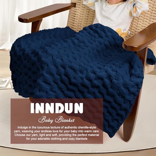 Navy Chunky Chenille Yarn, #6 Super Bulky, 10.5 oz/216 Yards