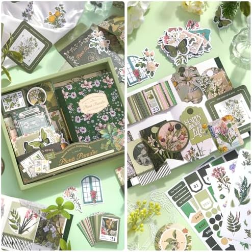 Scrapbook Supplies Kit, Vintage Junk journaling Supplies, Scrapbooking Kit