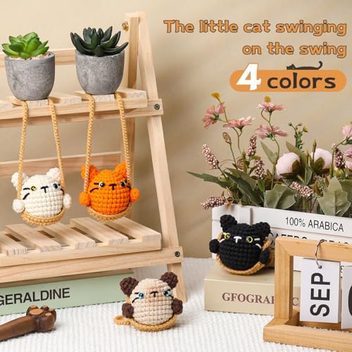 Crochet Kit for Beginners Crochet Animal Kit for Decoration Car Hanging