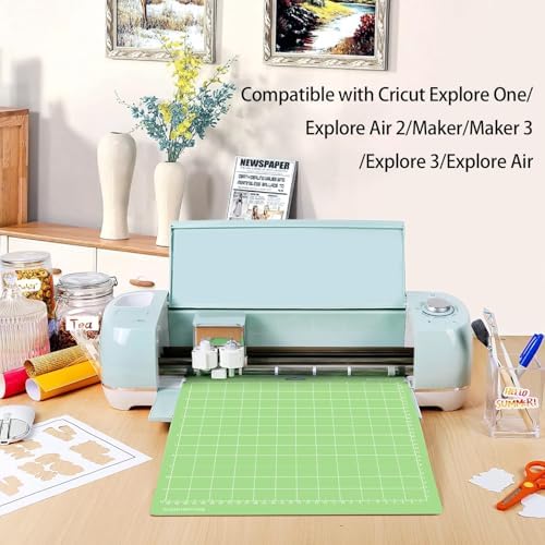 Gwybkq Cutting Mats 12x12 4 Pack, Compatible With Cricut Explore One/Air/Air 2/Maker 3/Maker Replacement Accessories (Standard,Light,Strong,Fabric) for Supply
