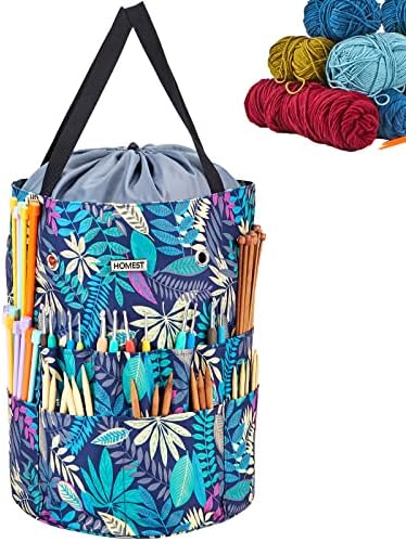 HOMEST Crochet Bag Organizer for Yarn Storage, and Knitting Accessories