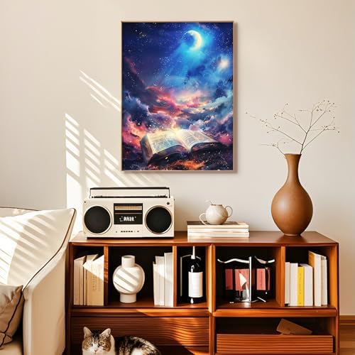 Diamond Art Kits for Adults, Magic Book Diamond Painting Kit, 12 x 16 Inch