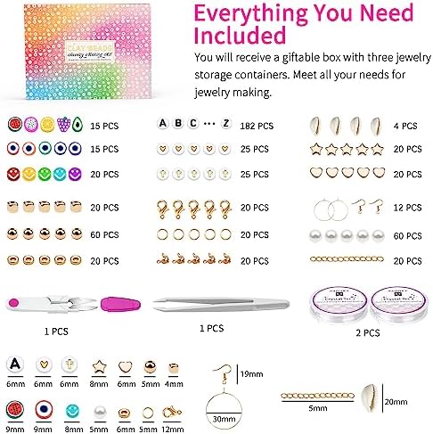 Sistenia Bracelet Making Kit, 12000Pcs Clay Beads 48 Colors in 3 Boxes, Friendship Bracelet Kit with Elastic Strings, Polymer Spacer Beads, Jewelry Making Crafts Gift for Teens Adults
