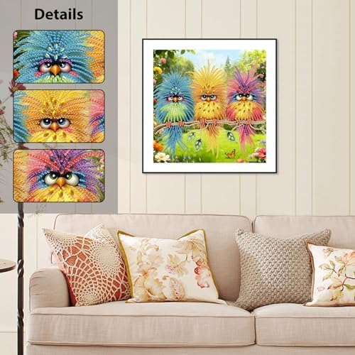 Bird Special Shape Diamond Art Kits for Adults Beginners