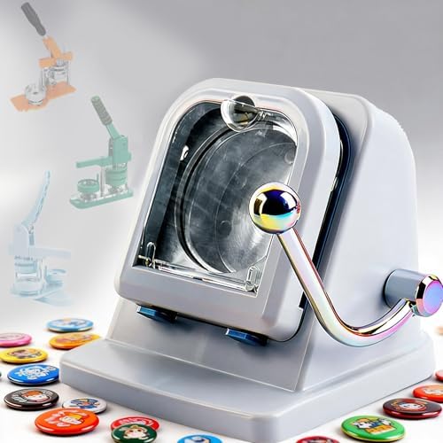 Fridge Magnet Paper Cutter, 2.28 Inches/ 58 mm Round Button Cutter Die Cutter, Light-Duty Paper Card Cutter Punch for Cards, Badges, Cartoon Buckles, Photo Frames (Plastic, 58mm Round)