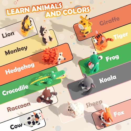 Aestd-ST Air Dry Clay Kit - Animal Theme, Modeling Clay for Kids