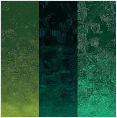 Tusc & Pine Artist Oil Paint - Greens, Set of 3 40 ml, Non-Yellowing, Rich & Creamy Consistency, Maximum Pigment Load, Small Batch Milled Oil Paints Made in the USA for Professional Artists