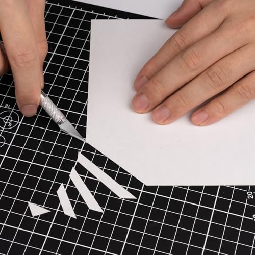 DIYSELF 8in×6in Cutting Mat, A5 Self Healing Cutting Mat, Craft Mat | A5 Cutting Mat for Sewing, Fabric and Hobby Projects, 5-Ply Double-Sided Craft Cutting Board, Quilting Mat for DIY