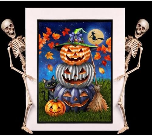 Halloween Diamond Art Kits for Adults,Diamond Painting Kits for Beginner 5D