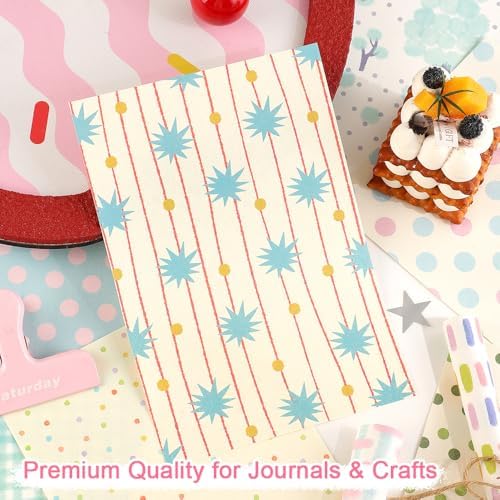 icceemee 160 Sheets of Colorful Dots Scrapbook Paper, journaling Scrapbook Supplies Craft Collage Paper Set, Junk Journal Bullet Journal Poster Room Decor for Card Making Decorative Gifts