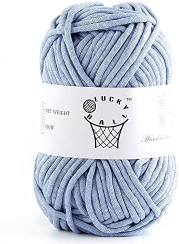 Soft 100g Nylon Cotton Acrylic Blend Yarn for Crocheting & Knitting - Perfect for Dolls, Bags, Hats, Blankets (Cool Grey)