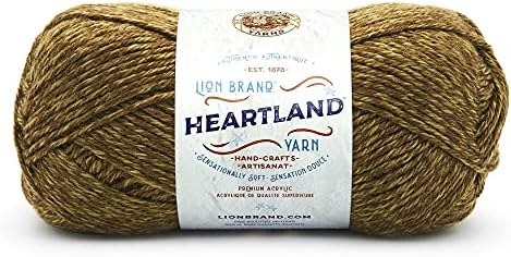 Lion Brand Yarn Heartland Yarn, Worsted-Weight Yarn for Knitting, Crocheting, and Crafting, 1 Pack, Joshua Tree