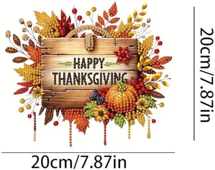 Fall Diamond Art Kits for Adults Thanksgiving Pumpkins