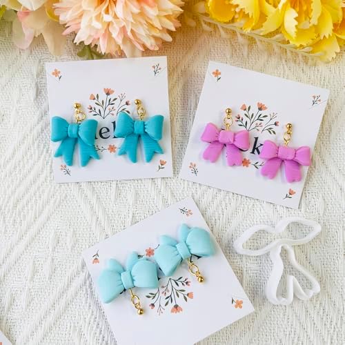 Xaekicr Bow Shape Polymer Clay Cutters for Polymer Clay – Clay Cutters & Clay Molds, Decorative Earring, Tools Set