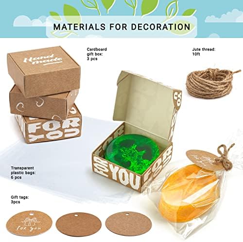 ALEXES Organic Soap Making Kit for Adults – Gift Soap Kit Making for Adults Natural – Make Your Own Soap Kit - Soap Making Supplies – Homemade Soap Maker Kit - Soap Making Molds Set