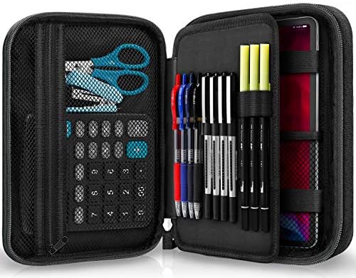 Zannaki Big Capacity Storage Pouch Marker Pen Pencil Case Simple Stationery Bag Box Art Tool & Sketch Storage Boxes for Bullet Journal Middle High School Office College Student Girl Women Adult Teen