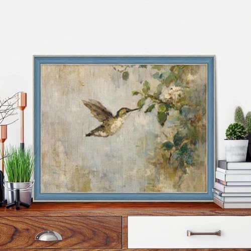 WUDWL Paint by Numbers Kit for Adults Framed Canvas, with Wooden Easel