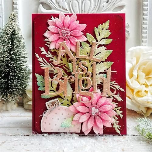 Scrapbooking Die-Cuts, Layer Frame Net Set Metal Cutting Dies for Card Making, Paper Craft Template, Background Embossing Stencils, DIY Album Décor (Flower G)