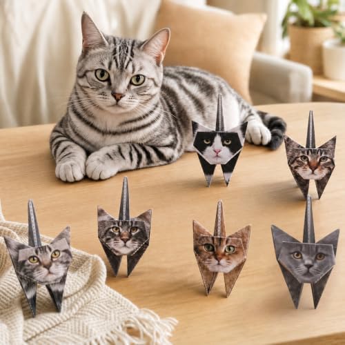 3D Cats Origami Paper 56 Sheets, Paper Craft Kit, Art Craft Activity