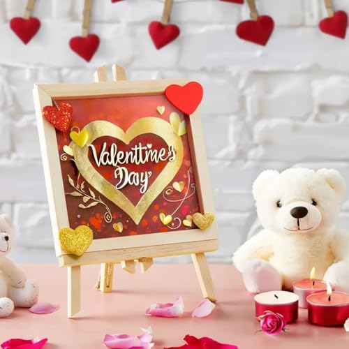 Wooden Art Panels for DIY Painting - Mother's Day Gifts, Christmas Crafts & Home Décor | 6x6 Inch Canvas Wood Boards, Unfinished Wooden Canvas for Adults(6-Pack)