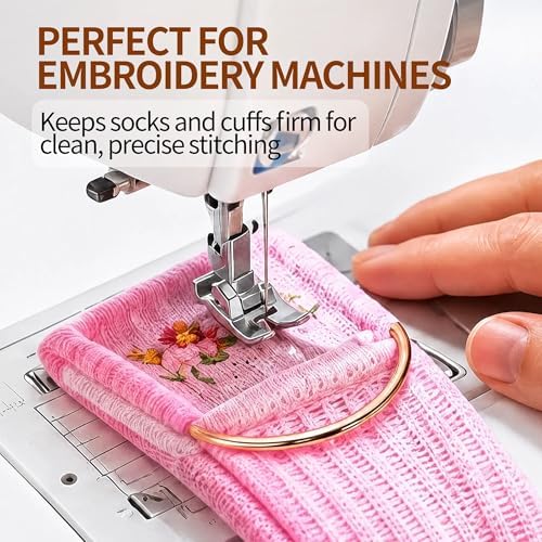 4 Sock Hoop Embroidery Machine Hooping Hoop Aid / Hoops Fit for Embroidery Machine 2*Adults and 2*Kids